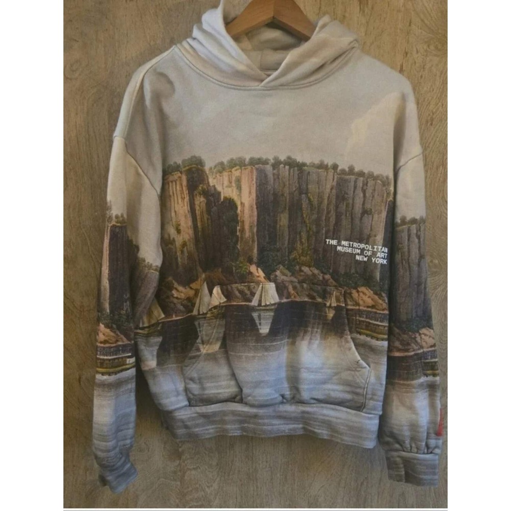 The Met x PacSun Palisades Landscape Hoodie All Over Print Asher Durand Medium